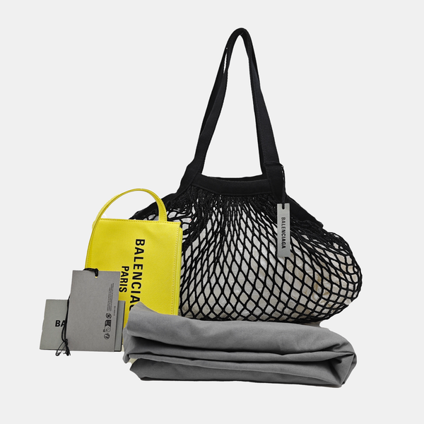 Fabric Top Handle Bag Black
