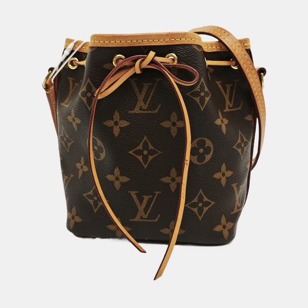 NÉONOÉ Nano Monogram Coated Canvas Brown