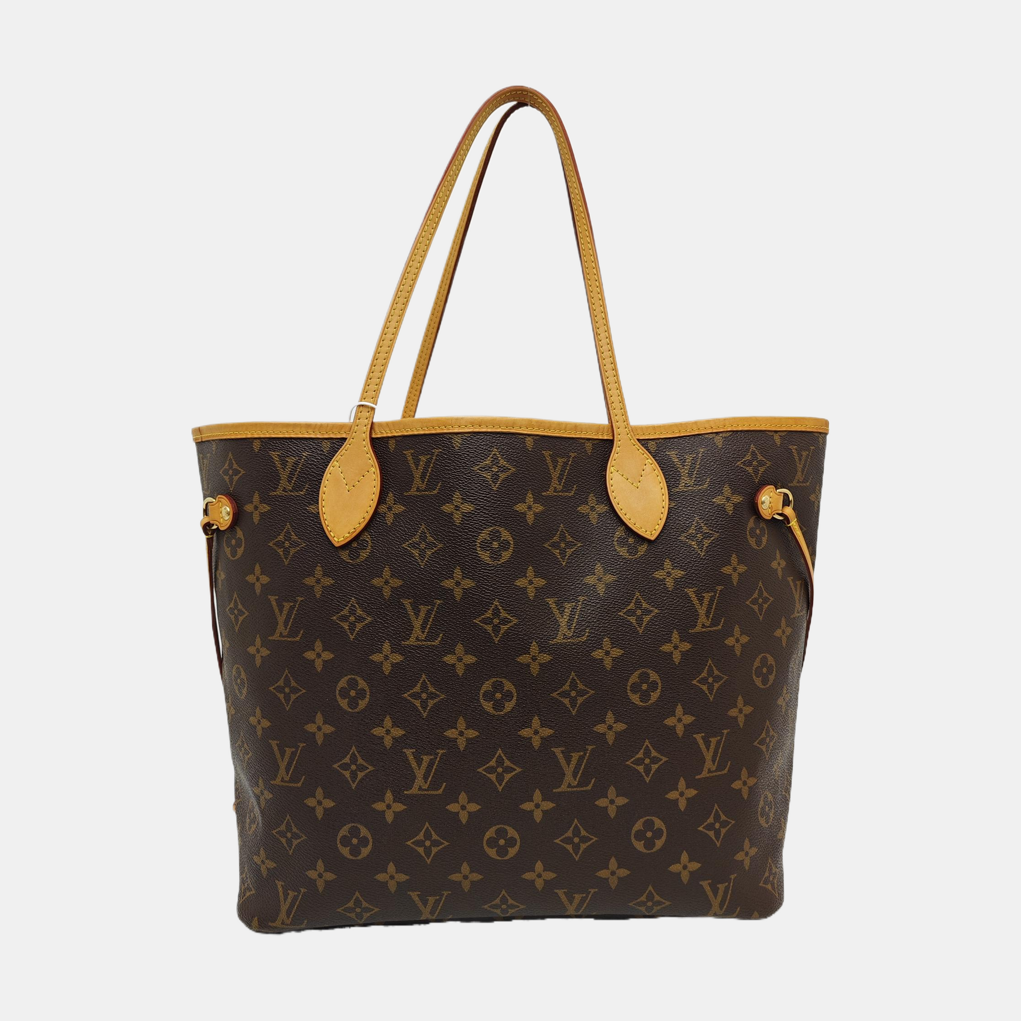 NEVERFULL MM Monogram Coated Canvas Brown