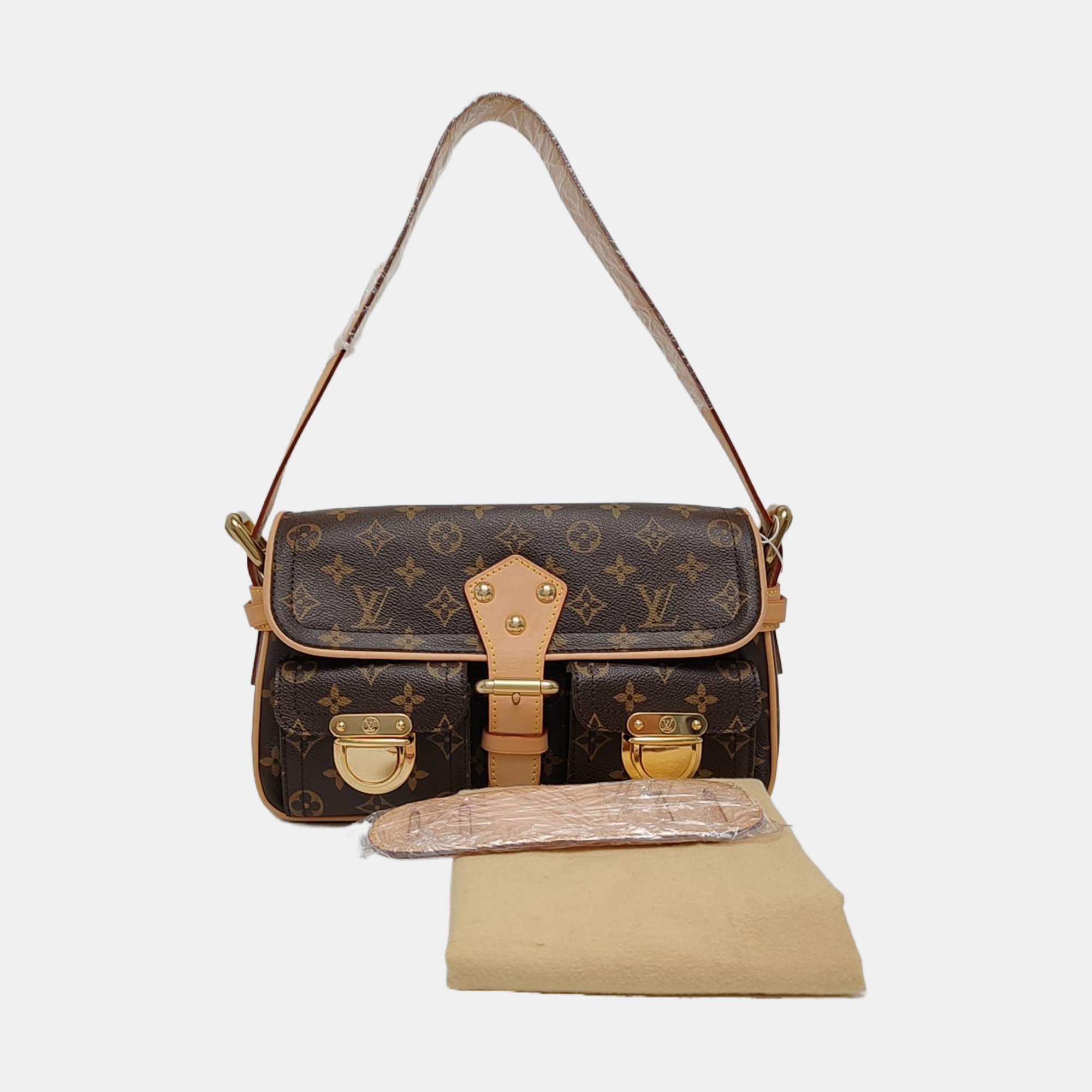 HUDSON PM Monogram Coated Canvas Brown