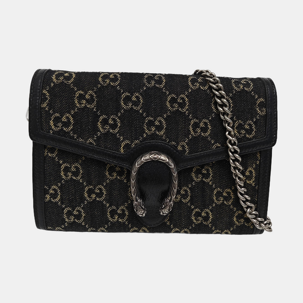 Dionysus Mini Monogram Denim Black