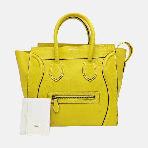 LUGGAGE Mini Calfskin Yellow