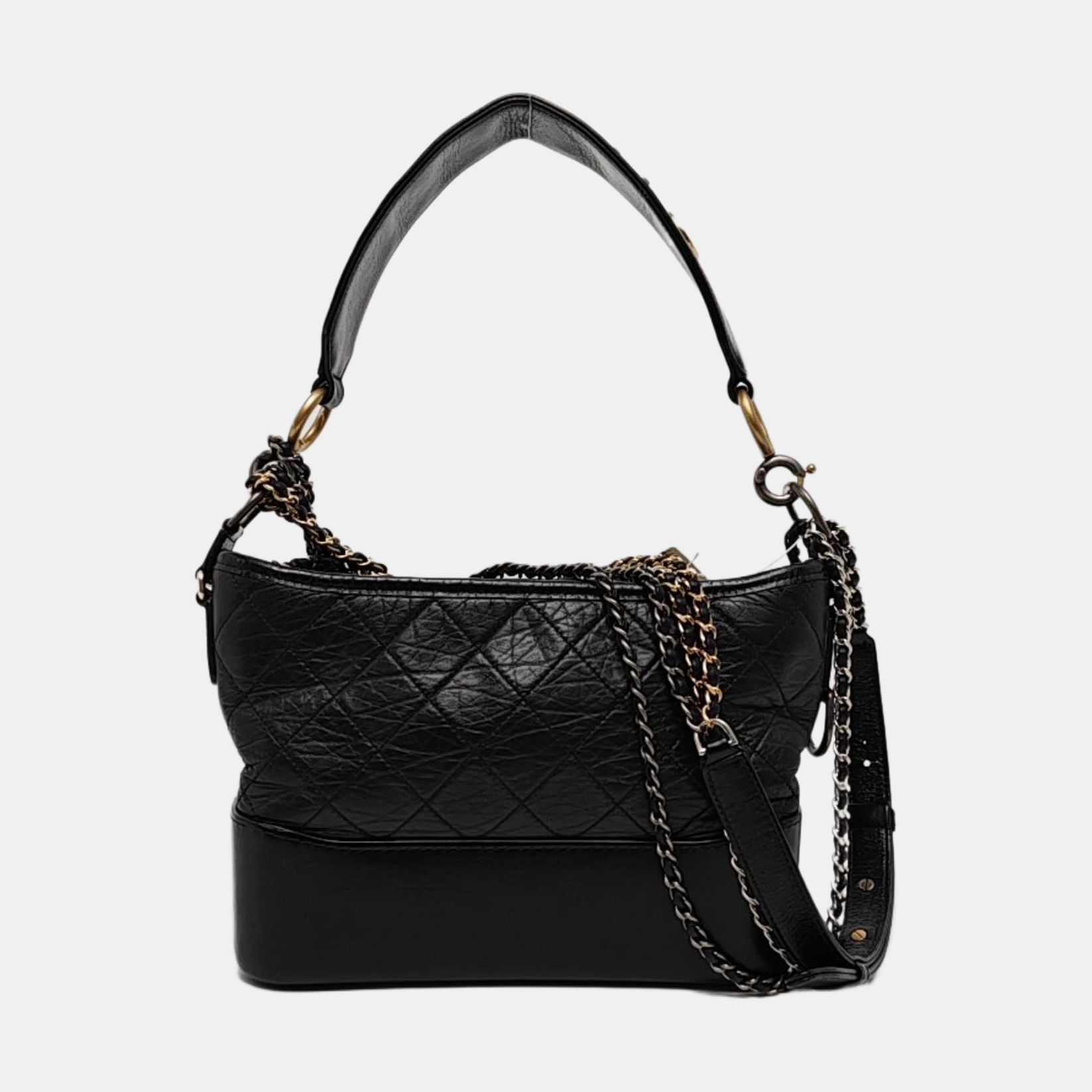 GABRIELLE New Medium Quilted Vintage Calf Black