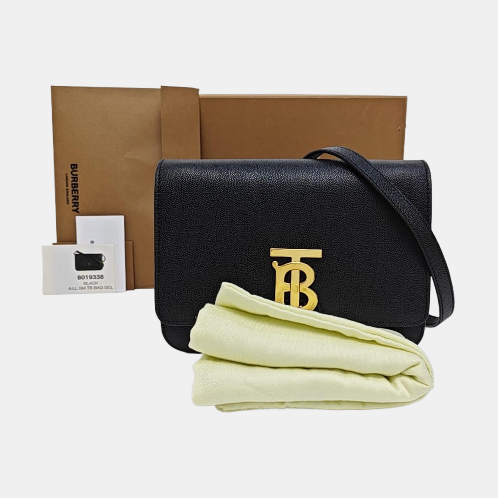 TB Small Calfskin Black