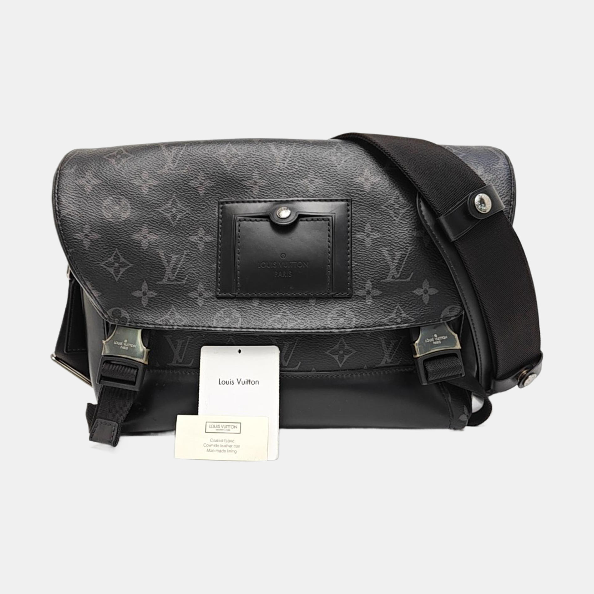 VOYAGER PM Monogram Coated Canvas Black