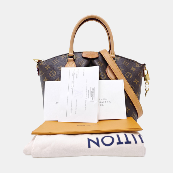 BOETIE PM Monogram Coated Canvas Brown