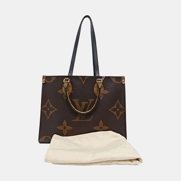 ONTHEGO MM Monogram Coated Canvas Brown