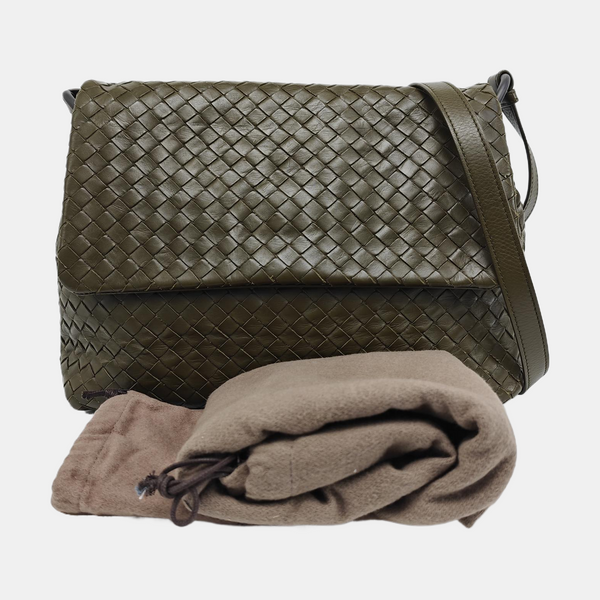 Calfskin Shoulder Bag Green