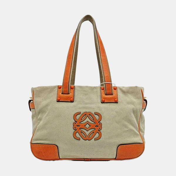 Canvas Shoulder Bag Beige