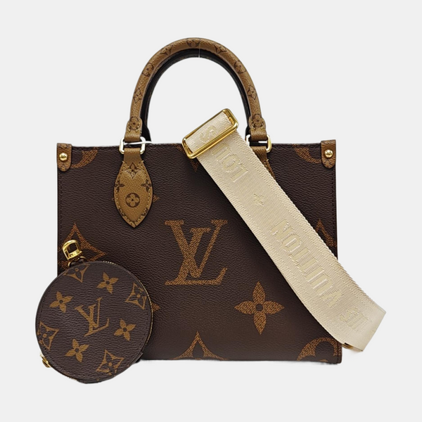 ONTHEGO PM Monogram Coated Canvas Brown