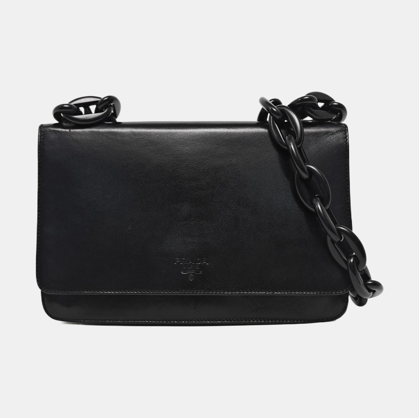 Calfskin Shoulder Bag Black