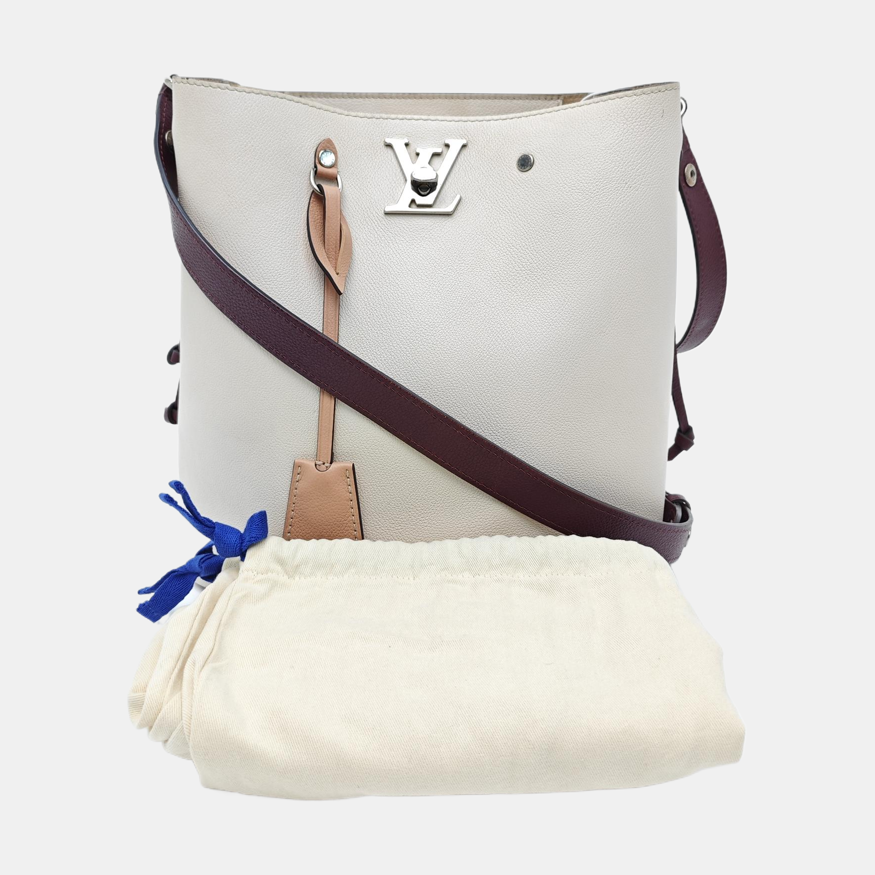LOCKME PM Calfskin White