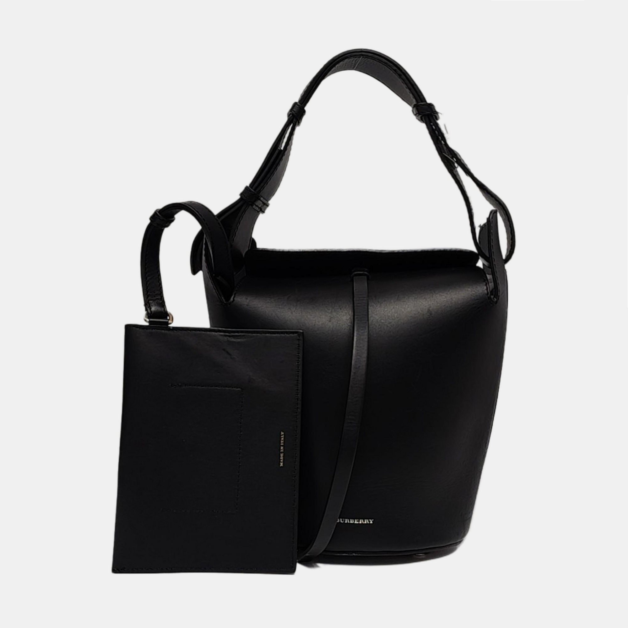 The Bucket Calfskin Black