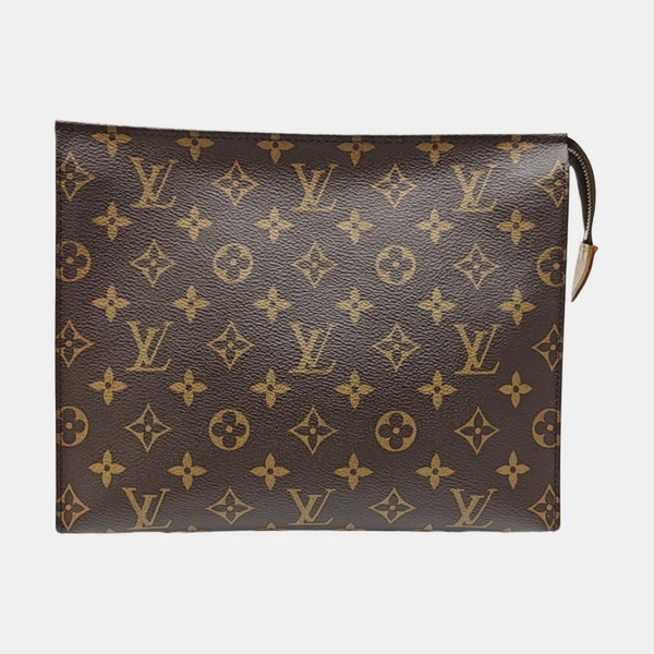 TOILET POCKET 26 Monogram Coated Canvas Brown