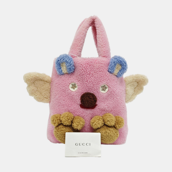 Children’s GG Bucket Sheepskin Pink