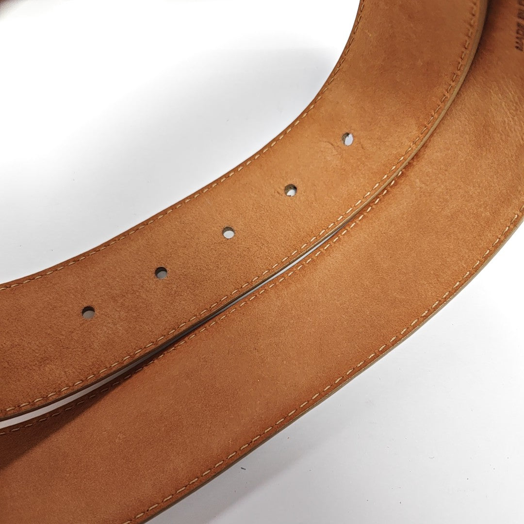 Leather Belt White