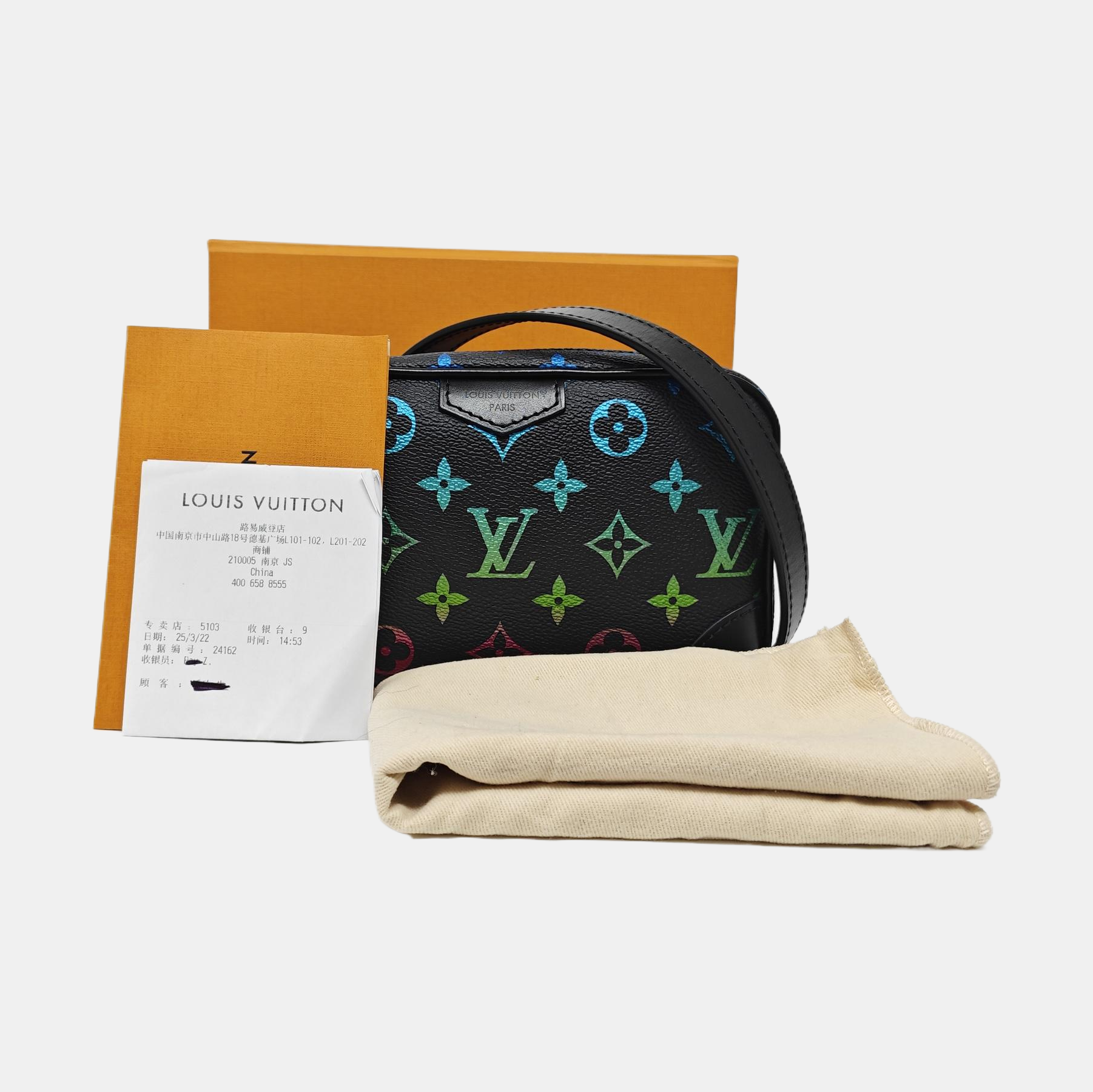 TROCADERO Monogram Coated Canvas Black