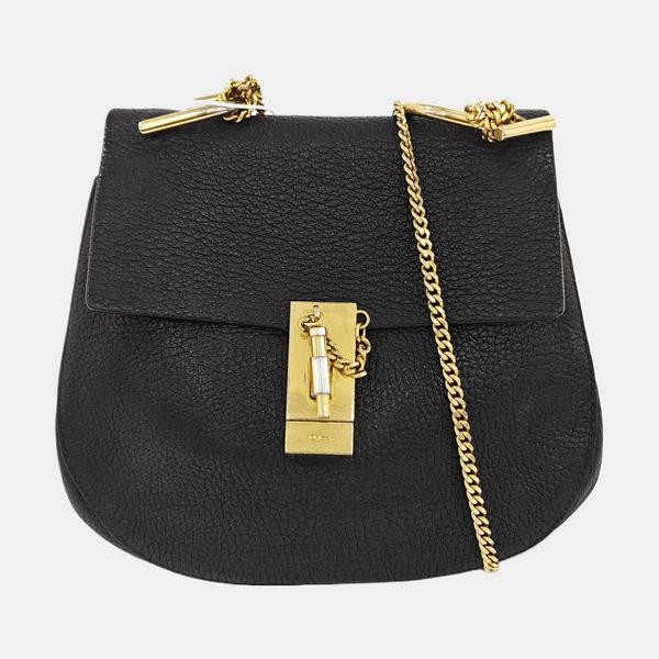Drew Medium Calfskin Black