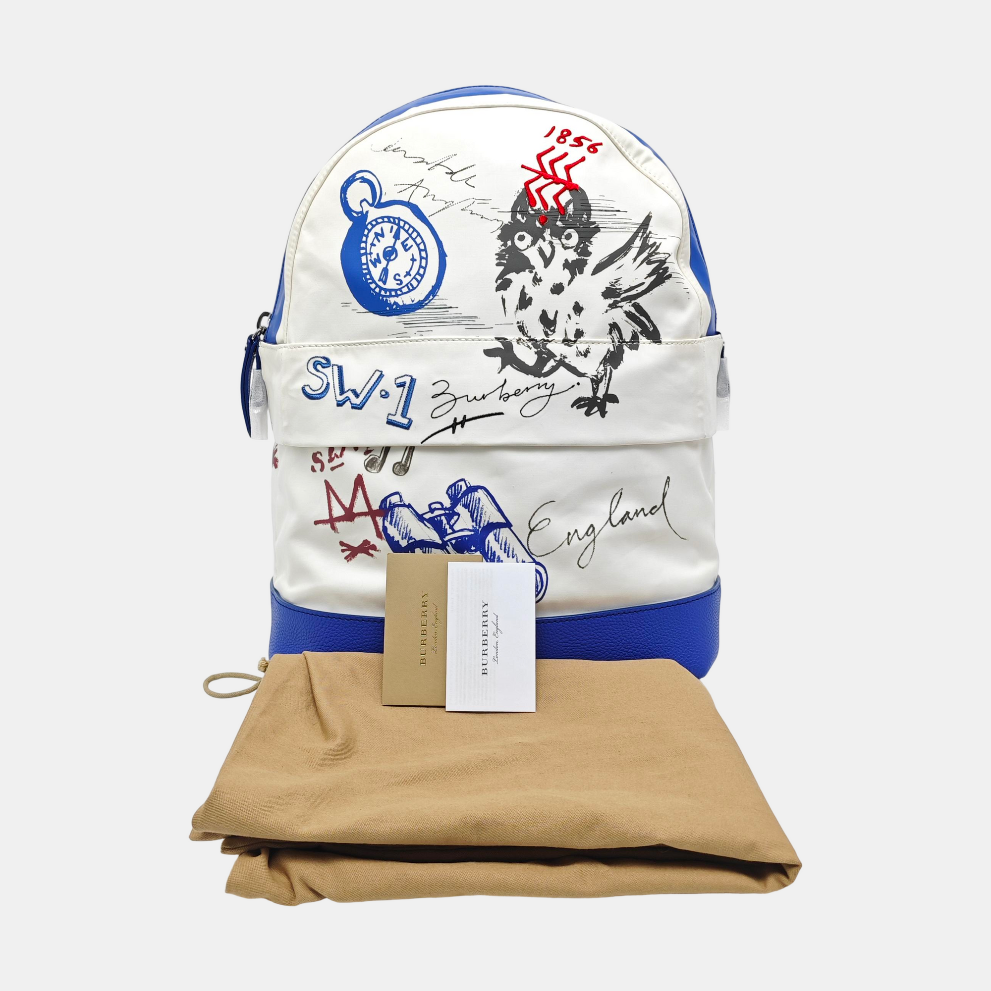 Fabric Backpack White