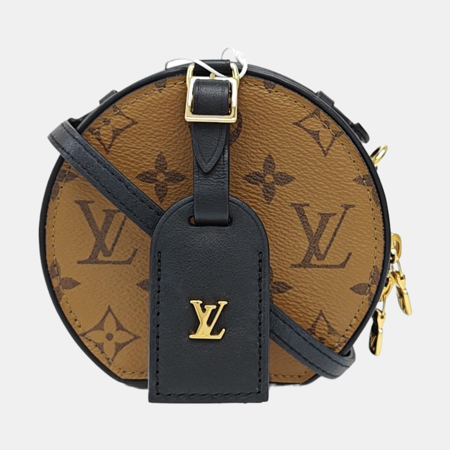 BOITE CHAPEAU Mini Monogram Coated Canvas Brown