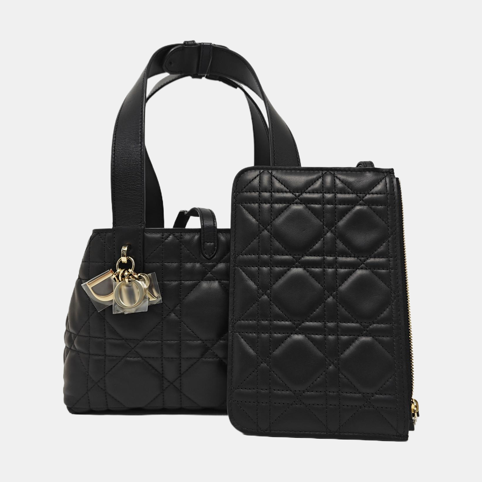 Toujours Small Cannage Calfskin Black