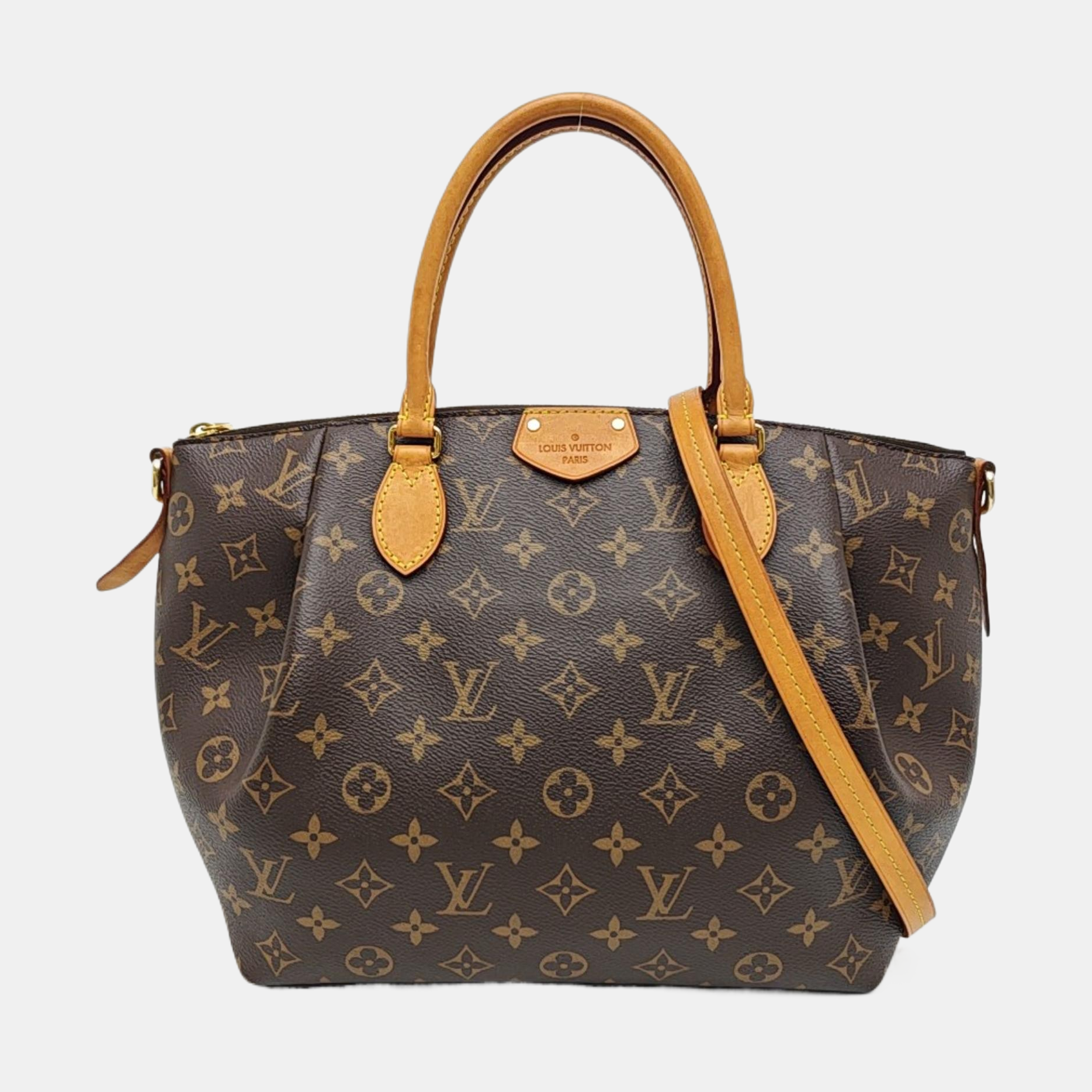 TURENNE PM Monogram Coated Canvas Brown