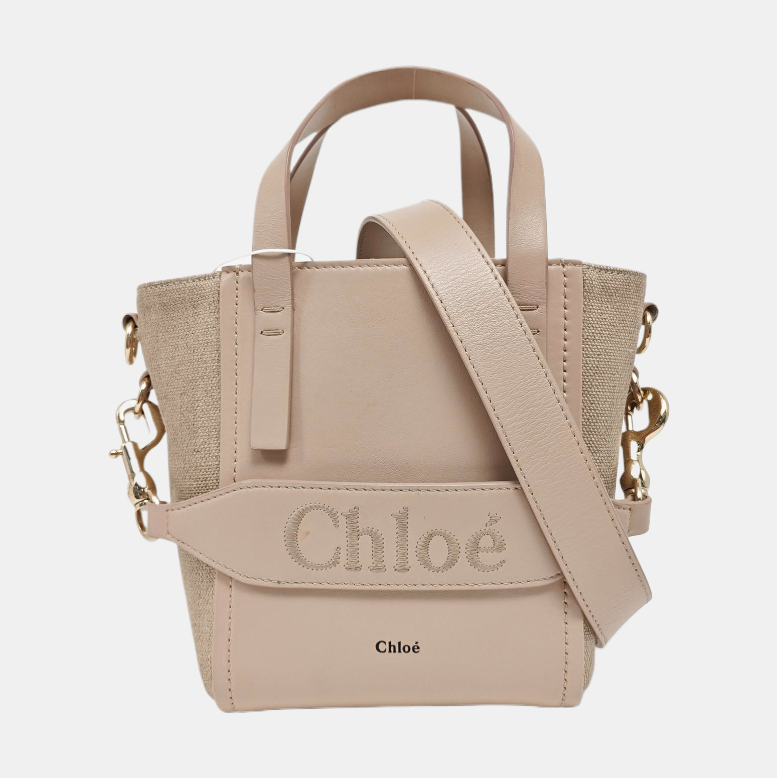 Leather Tote Bag Small Pink