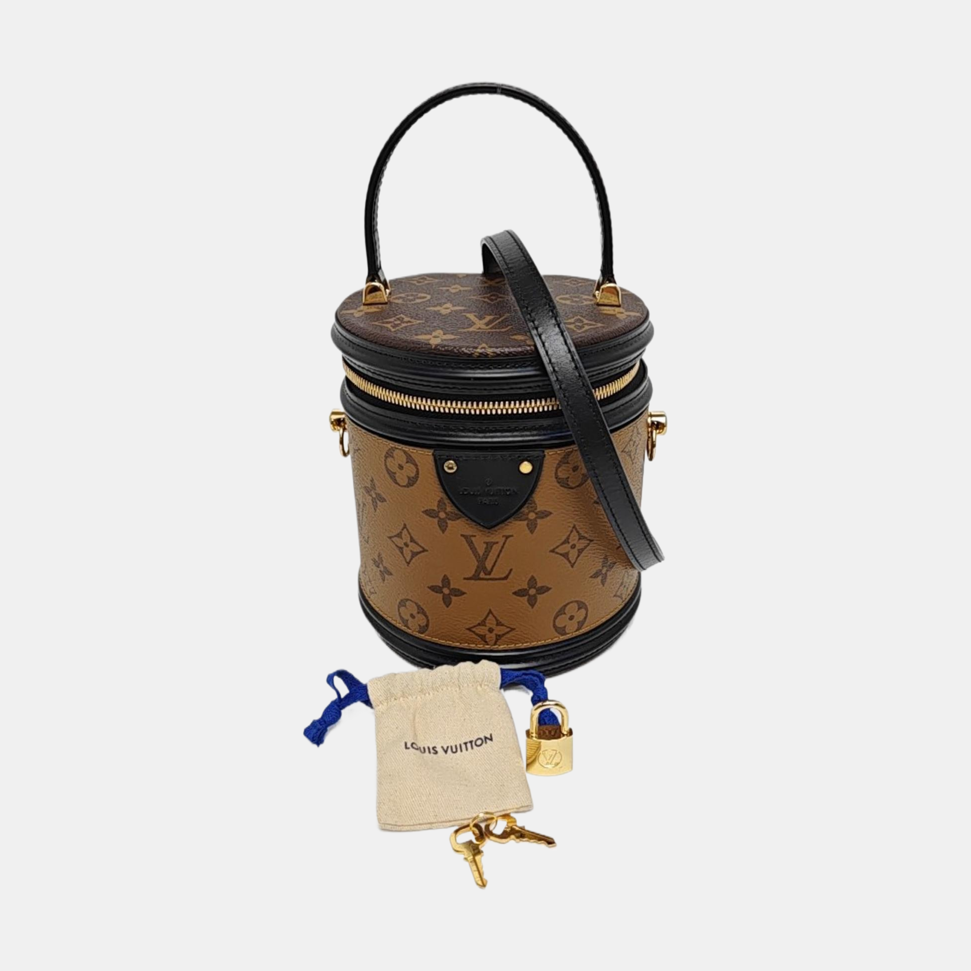 CANNES PM Monogram Coated Canvas Brown