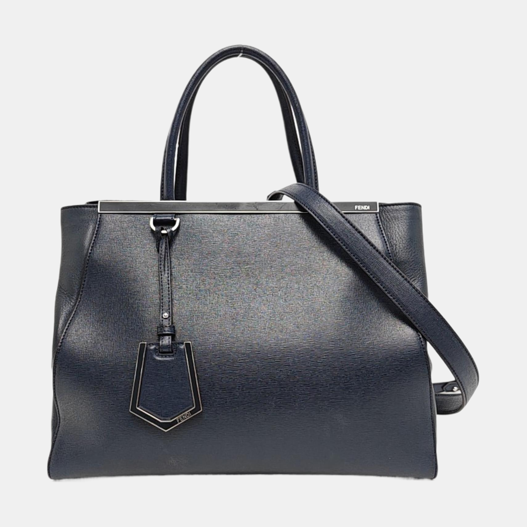 2 Jours Medium Calfskin Blue