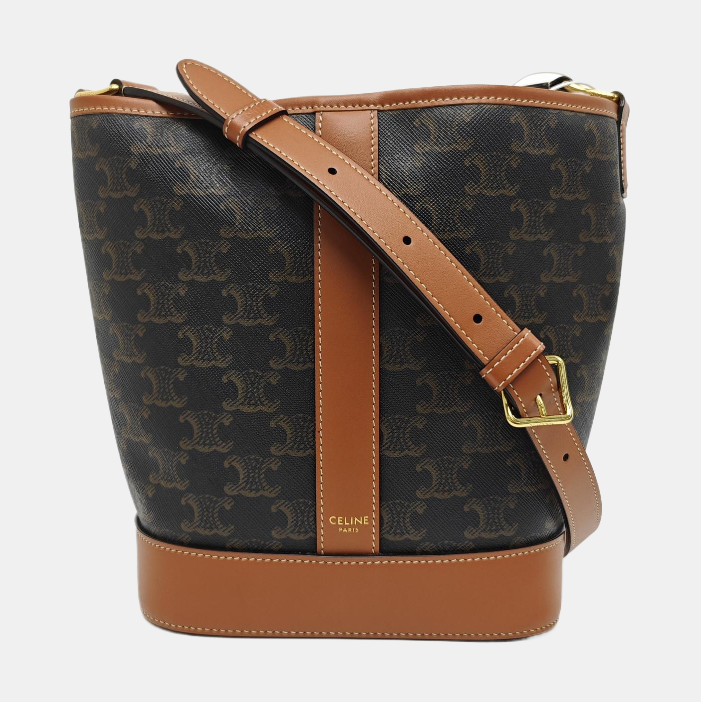 TRIOMPHE CANVAS Small Coated Canvas Brown