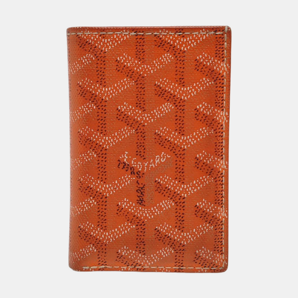 Saint-Marc PM Coated Canvas Orange Card Holder