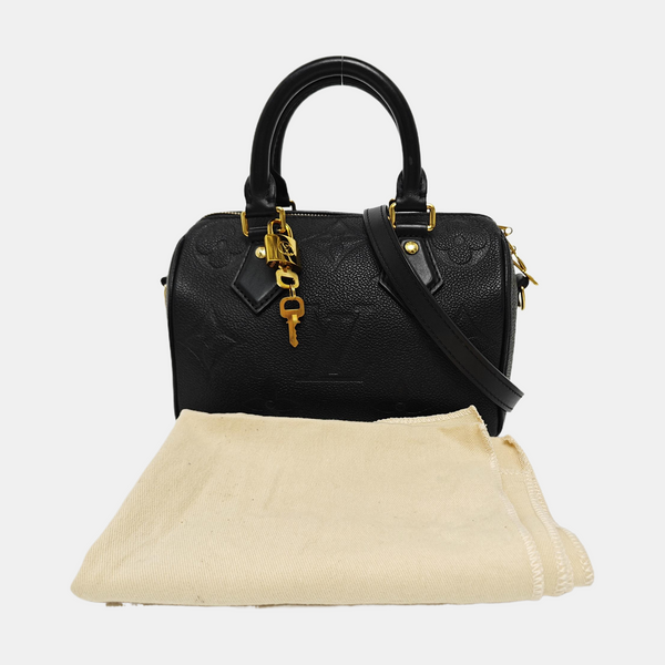 SPEEDY 20 Monogram Calfskin Black