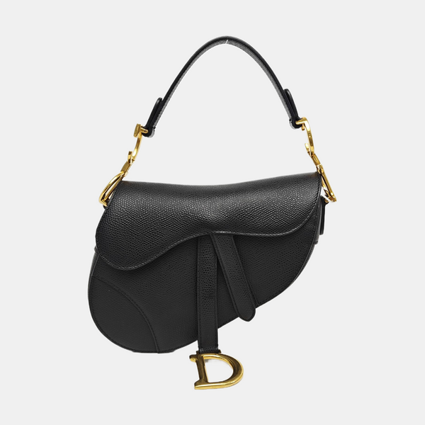 Saddle Mini Calfskin Black