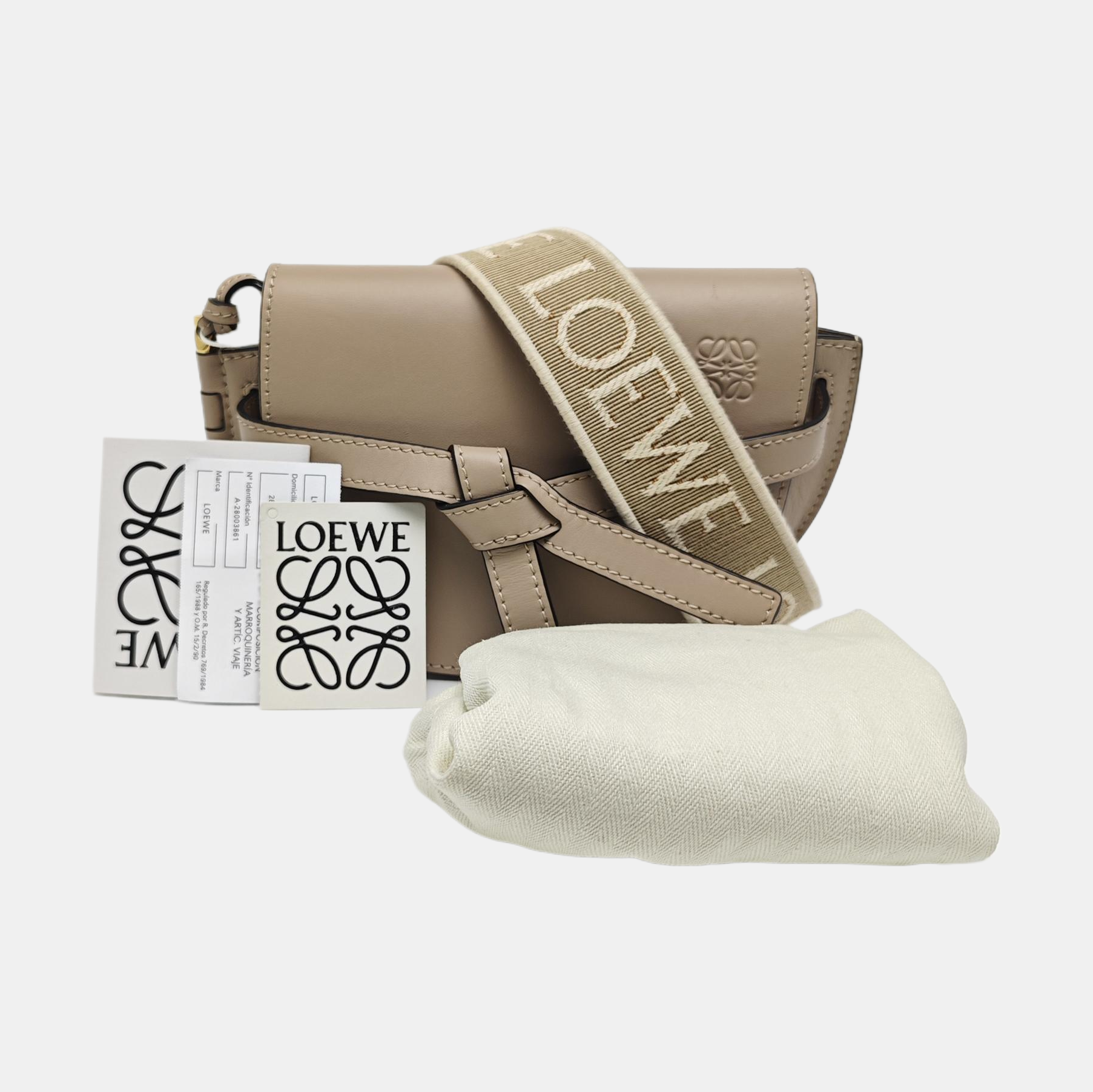 Gate Mini Calfskin Beige