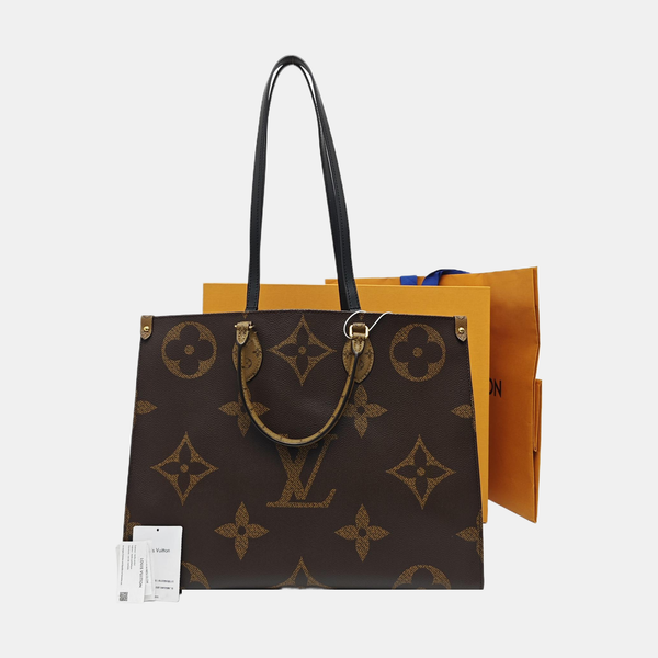 ONTHEGO GM Monogram Coated Canvas Brown