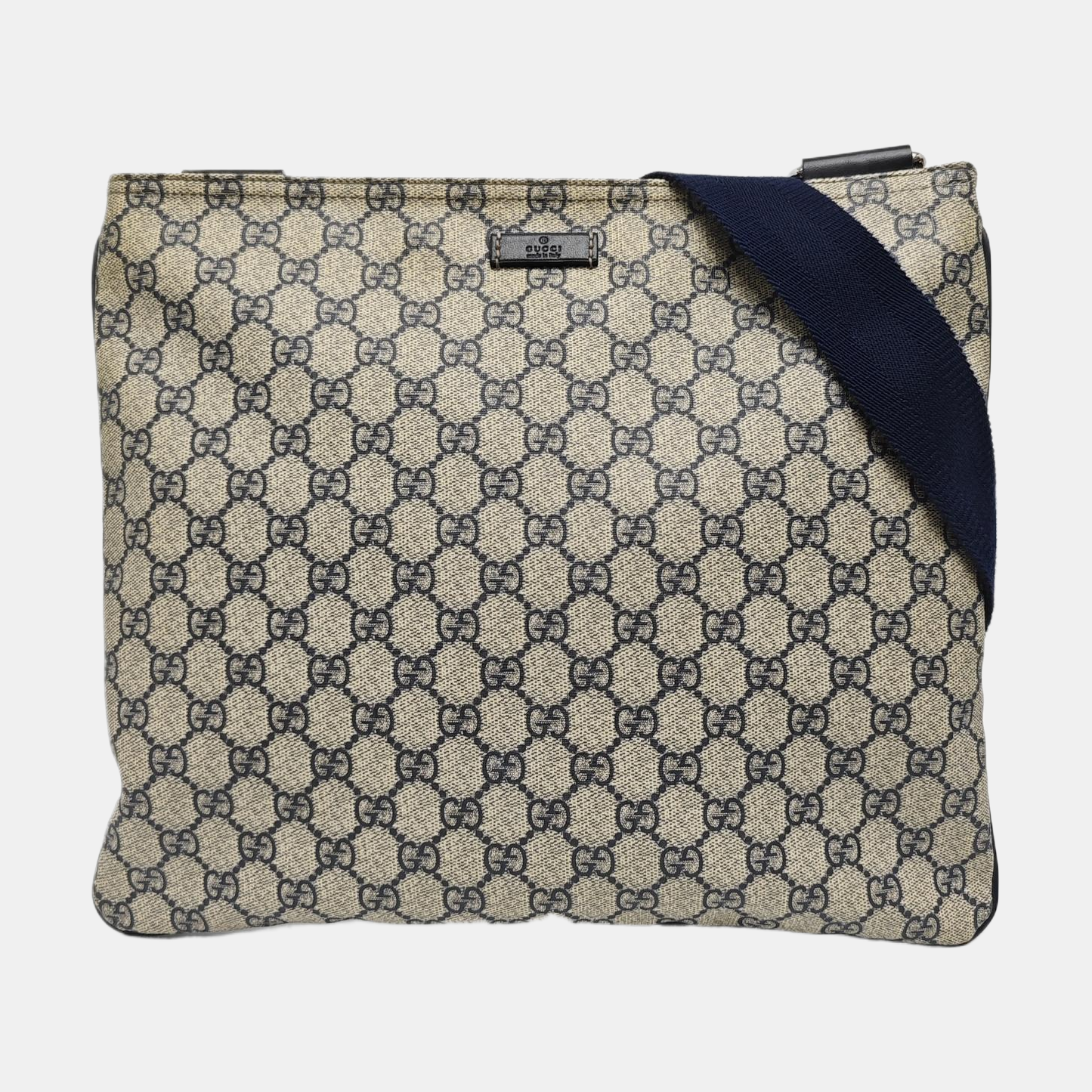 Monogram Coated Canvas Shoulder Bag Gray