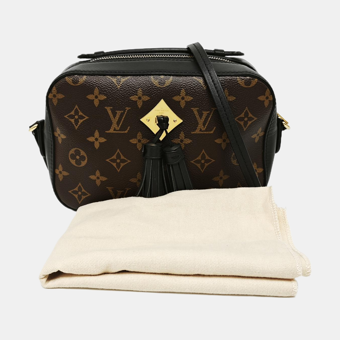 SAINTONGE Monogram Coated Canvas Brown