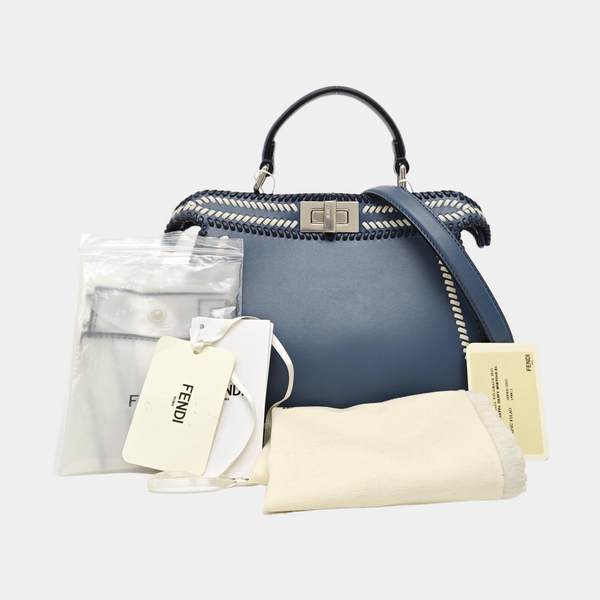 Peekaboo Small Calfskin Blue
