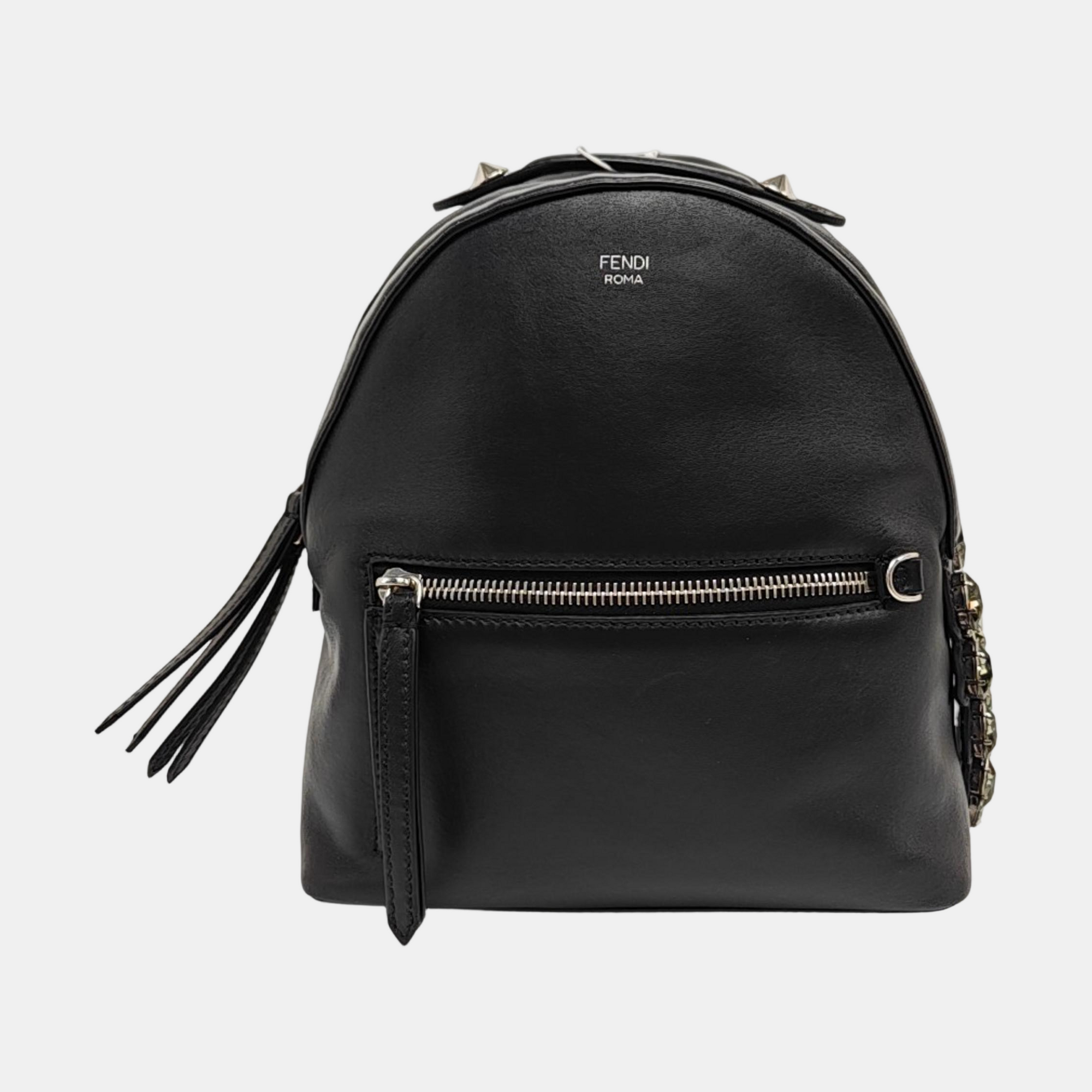 Authenticated pre-owned  By The Way Calfskin Black - Backpack at Looply