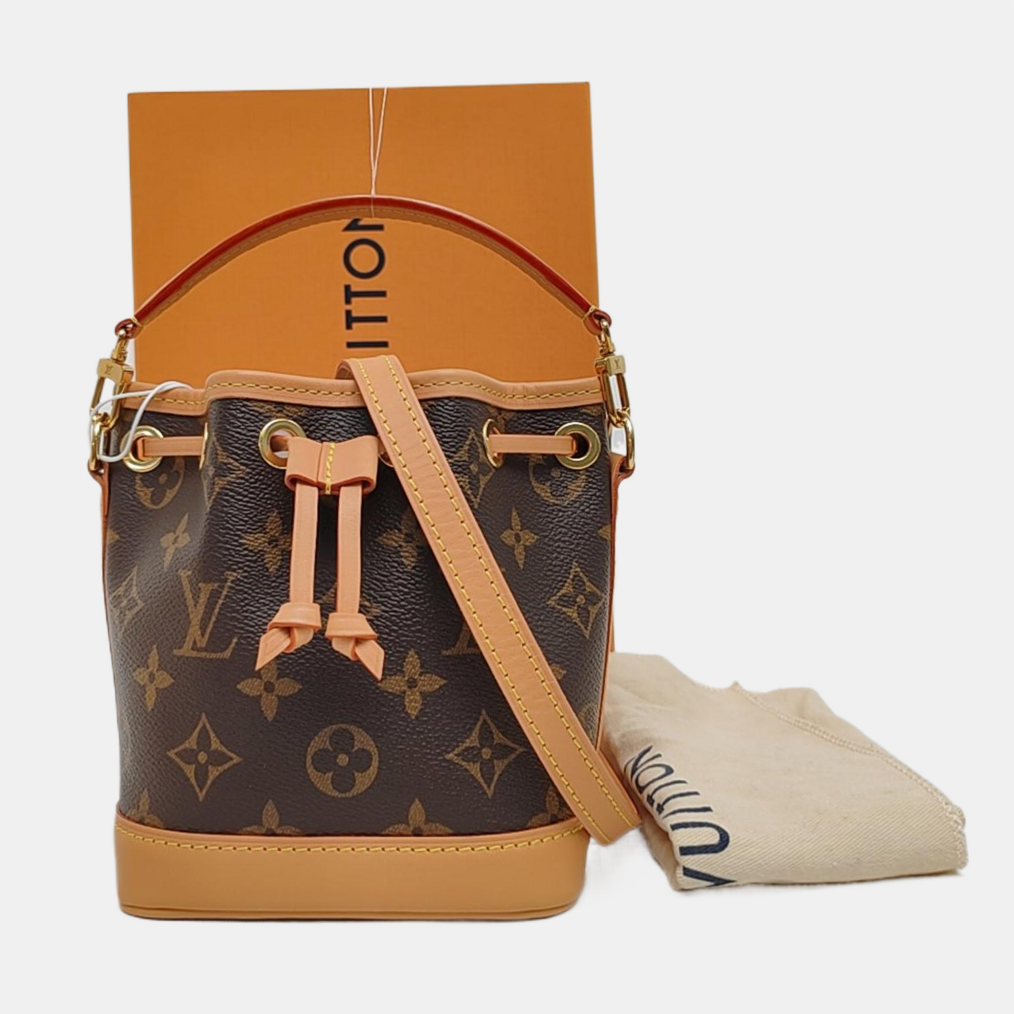 NOÉ Nano Monogram Coated Canvas Brown