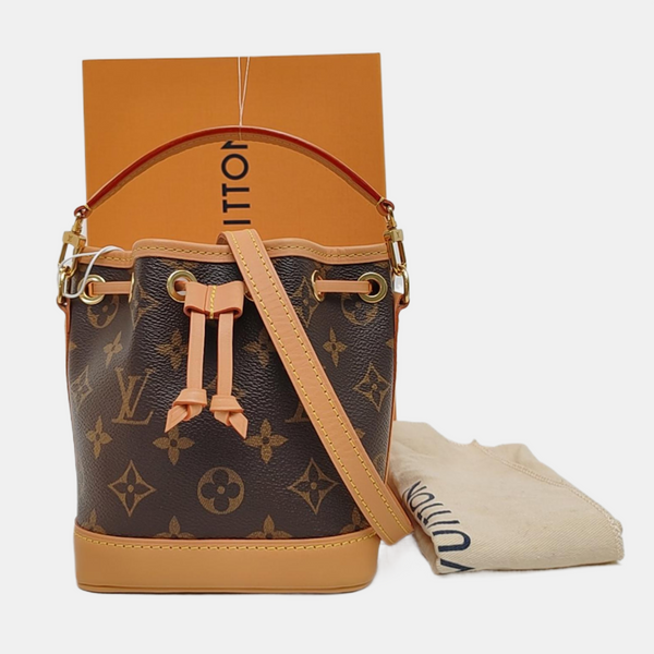 NOÉ Nano Monogram Coated Canvas Brown