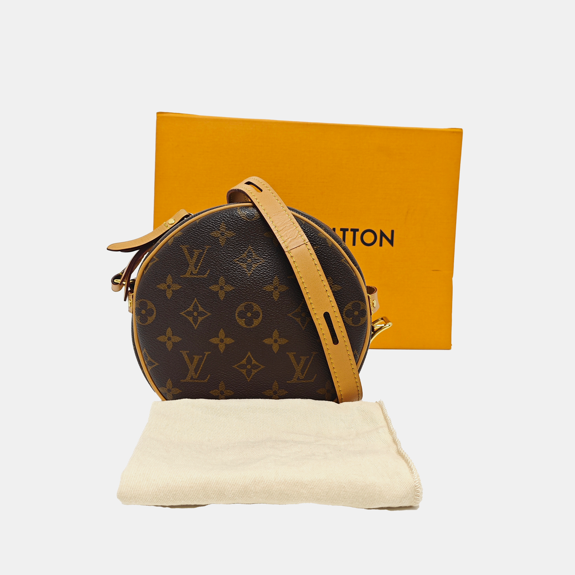 BOITE CHAPEAU PM Monogram Coated Canvas Brown