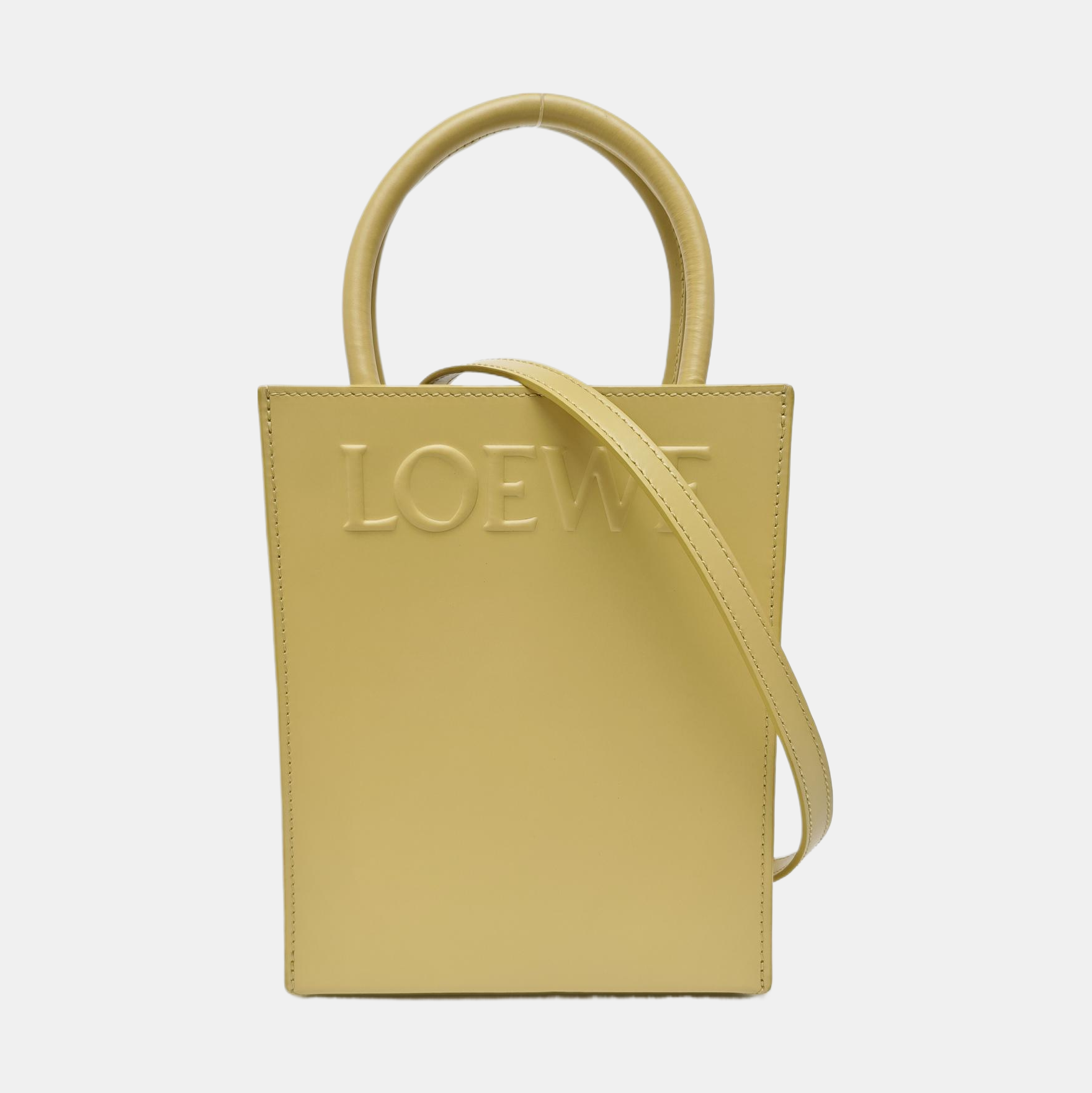 Calfskin Shoulder Bag Yellow