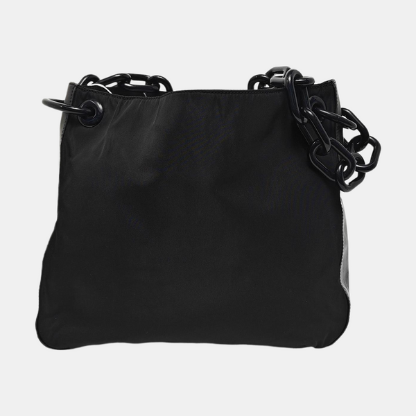 Nylon Shoulder Bag Black