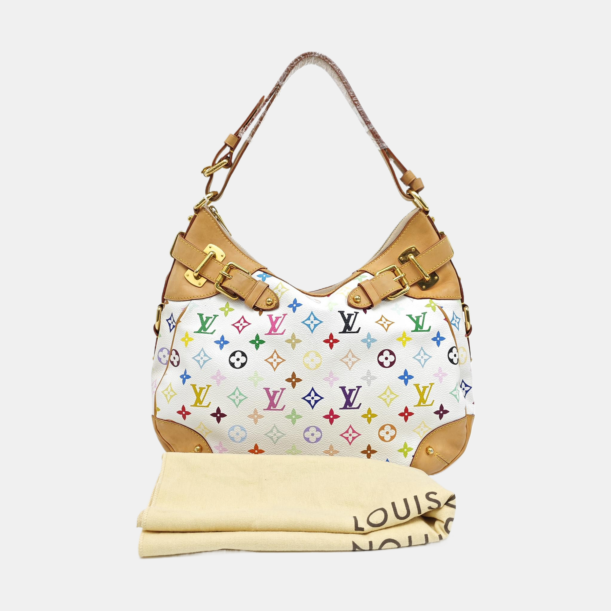 LV × TM GRETA Monogram Coated Canvas White