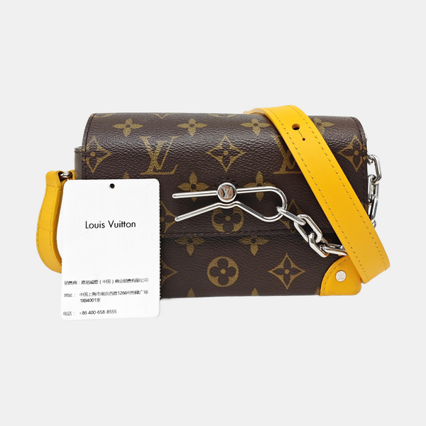 SOFT TRUNK Mini Monogram Coated Canvas Brown