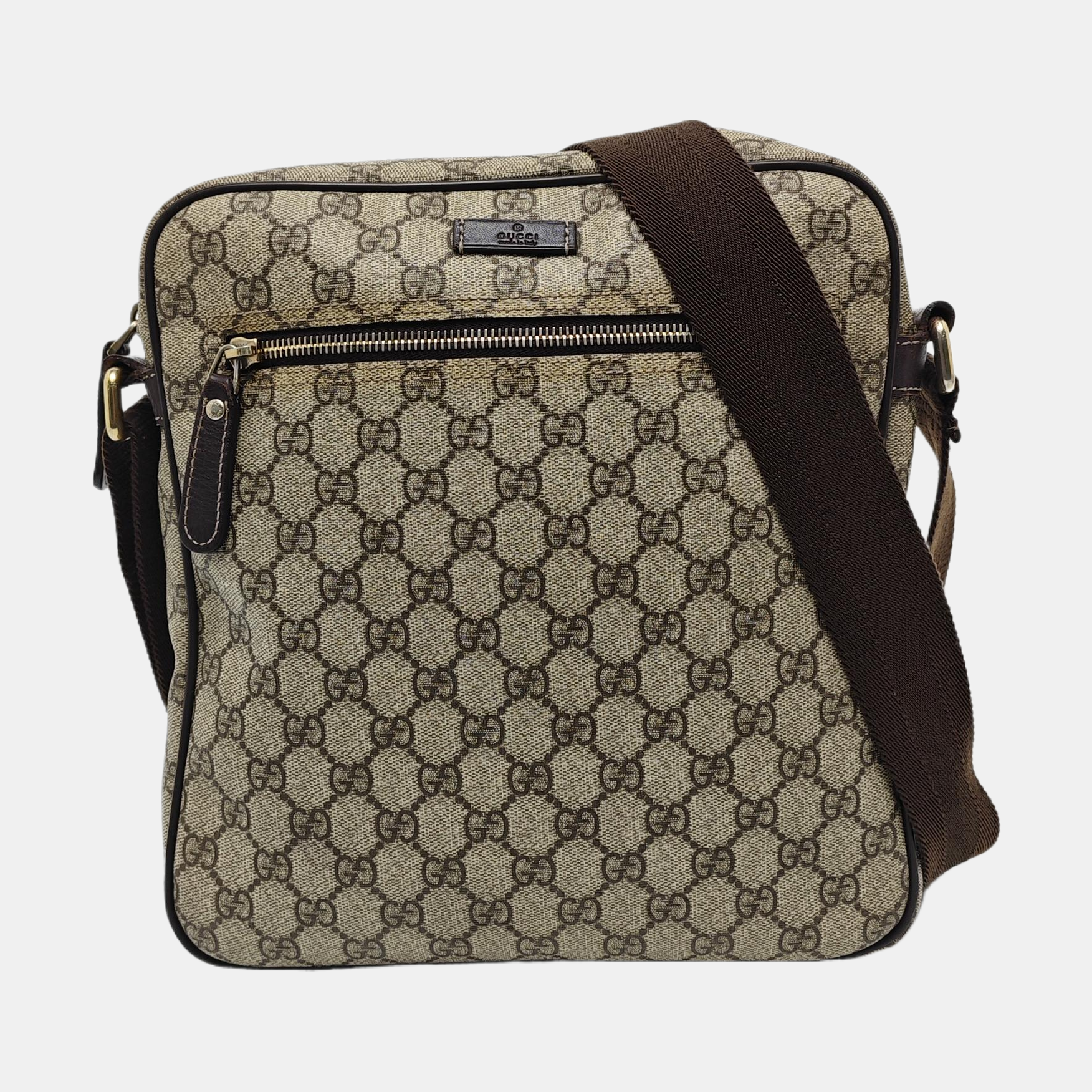 GG Supreme Monogram Coated Canvas Black