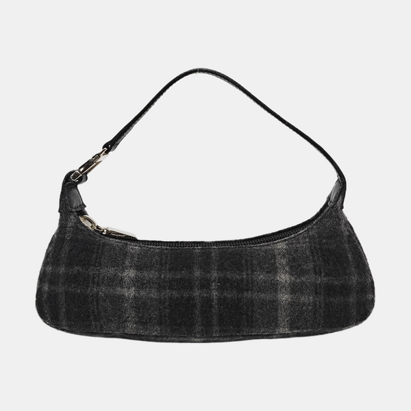 Fabric Top Handle Bag Black