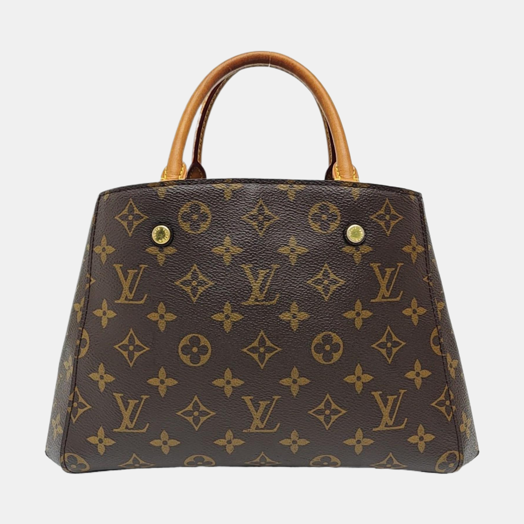 MONTAIGNE Monogram Coated Canvas Brown