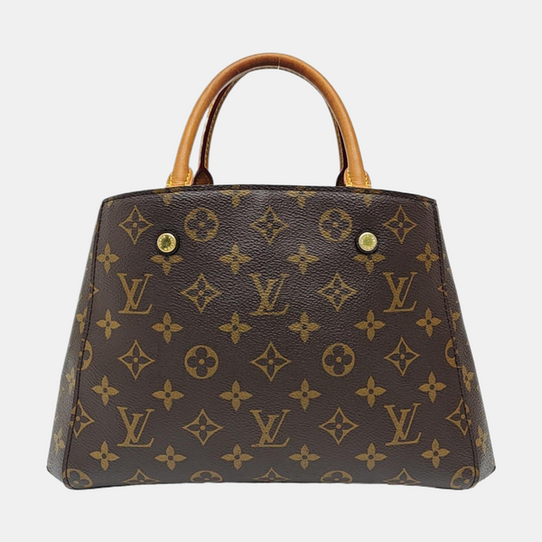 MONTAIGNE Monogram Coated Canvas Brown